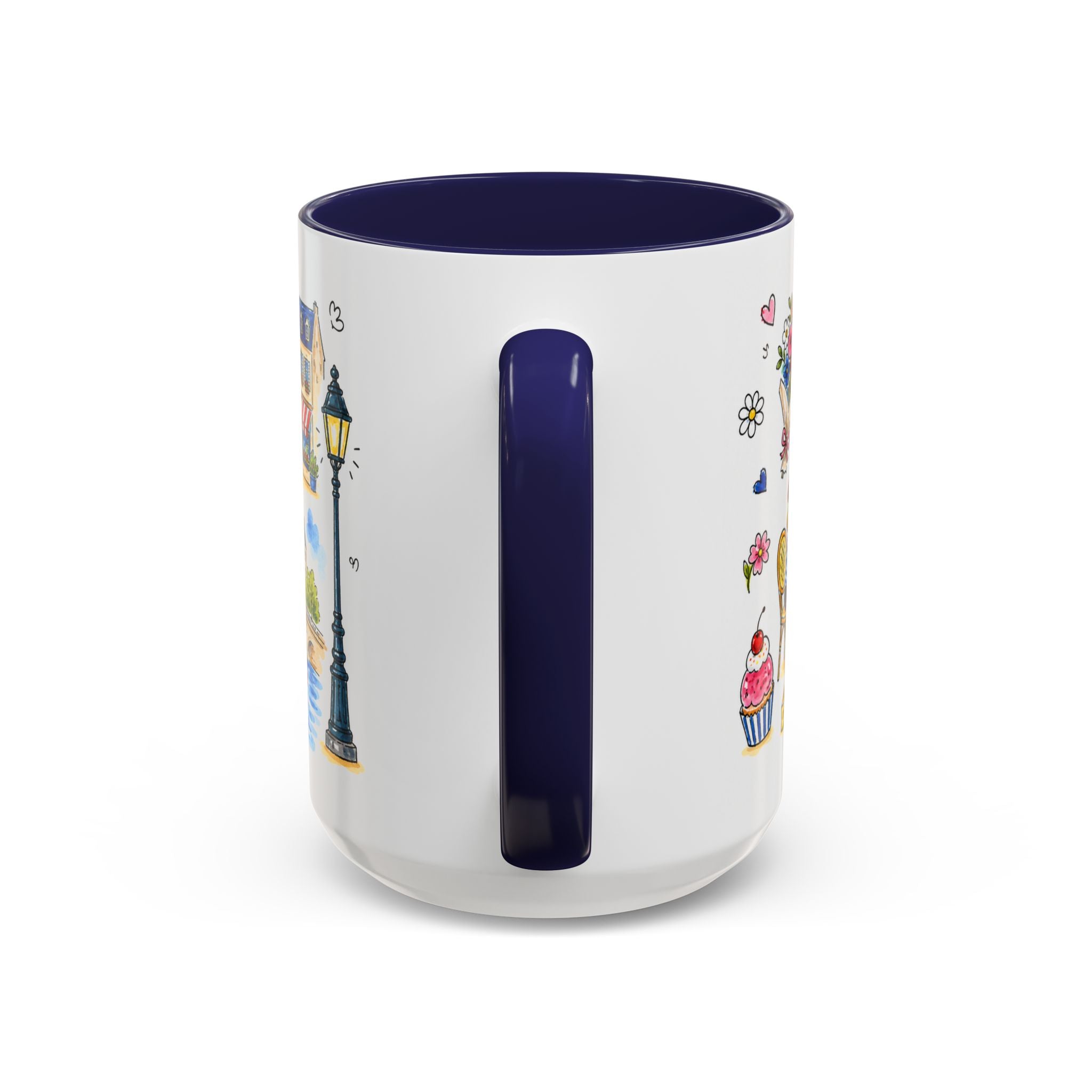 Paris Travel Mug | European City Souvenir Accent Coffee Mug | 11oz 15oz Ceramic Cup