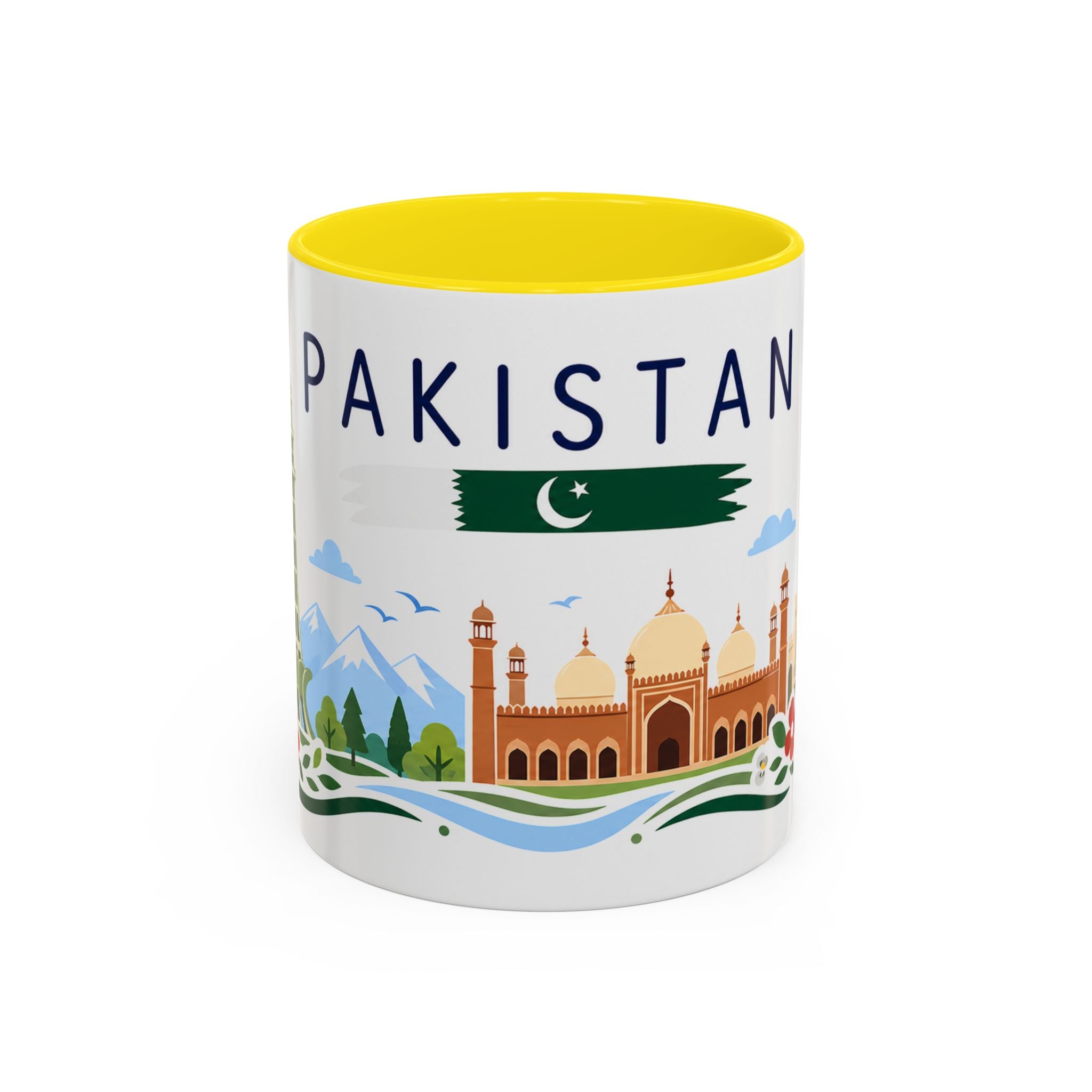 Pakistan Coffee Mug | Travel Souvenir Accent Mug | Country Gift Ceramic Cup 11oz 15oz