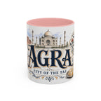 Agra Coffee Mug | India Travel Souvenir | Vintage Illustrated City Gift | 11 oz 15 oz Accent Mug