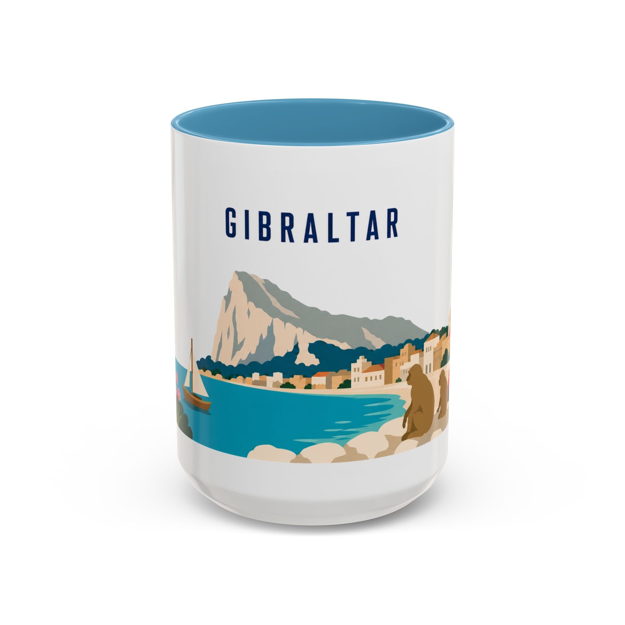 Gibraltar Coffee Mug | Travel Souvenir Accent Mug | Country Gift Ceramic Cup 11oz 15oz