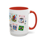 Rio de Janeiro Coffee Mug | Postage Stamp Collage Mug | Travel Souvenir Accent Cup 11oz 15oz