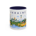 Ukraine Coffee Mug | Travel Souvenir Accent Mug | Place Gift Ceramic Cup 11oz 15oz