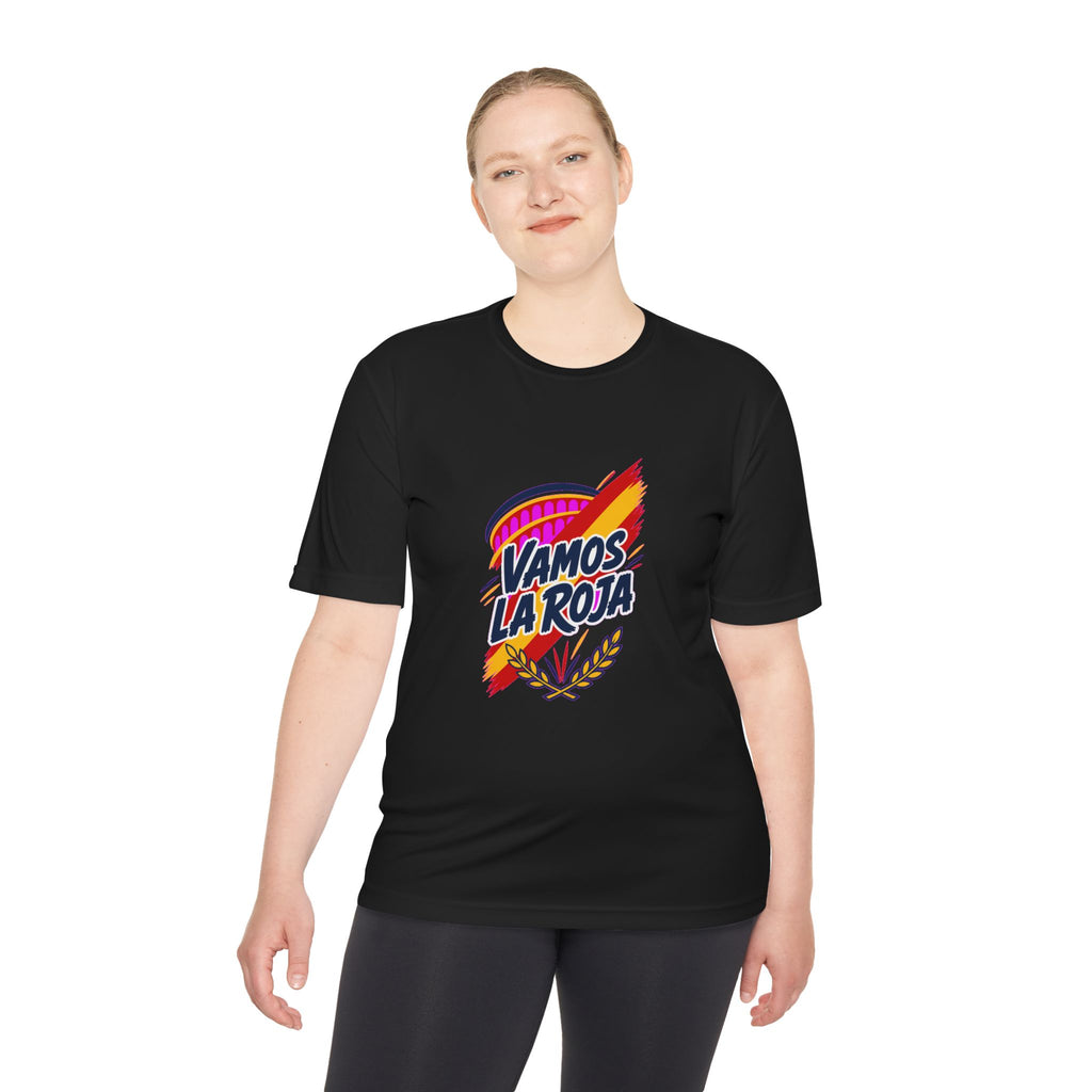 Spain Soccer T Shirt, Vamos La Roja Tee, World Football Fan Shirt, Moisture Wicking Sport Tee