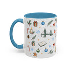 Portland Christmas Watercolor Mug | City Souvenir Coffee Cup (11oz 15oz)