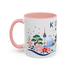 South Korea Coffee Mug | Travel Souvenir Accent Mug | Country Gift Ceramic Cup 11oz 15oz