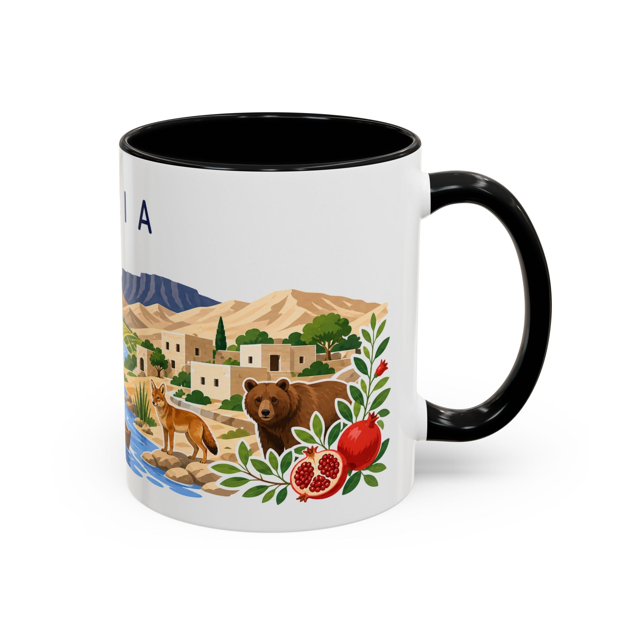 Syria Coffee Mug | Travel Souvenir Accent Mug | Country Gift Ceramic Cup 11oz 15oz