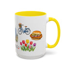 Indianapolis Illustrated Travel Mug | City Souvenir Accent Coffee Mug | 11oz 15oz Ceramic Cup