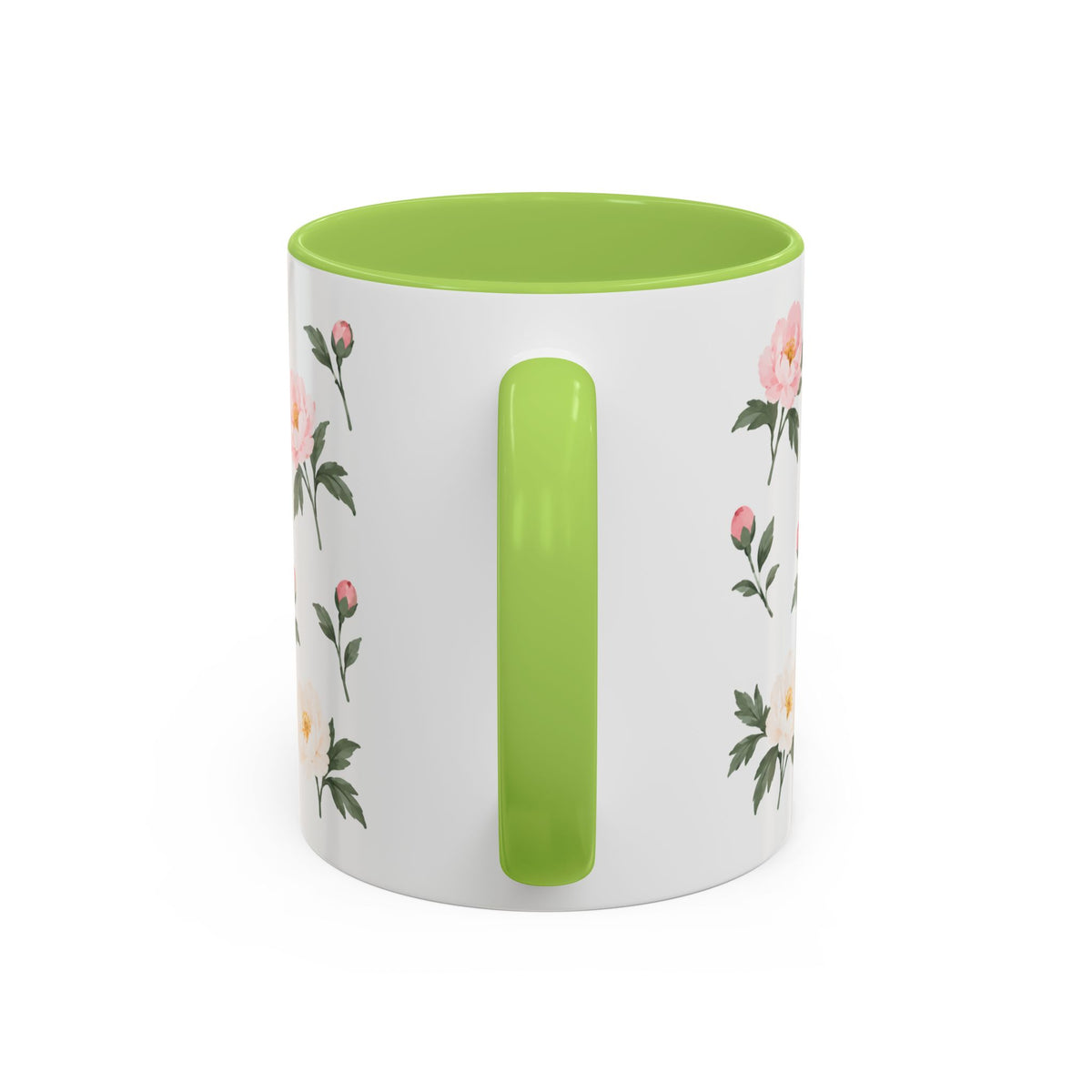 Indiana Peony Mug, State Flower Floral Coffee Cup, 11oz Botanical Gift