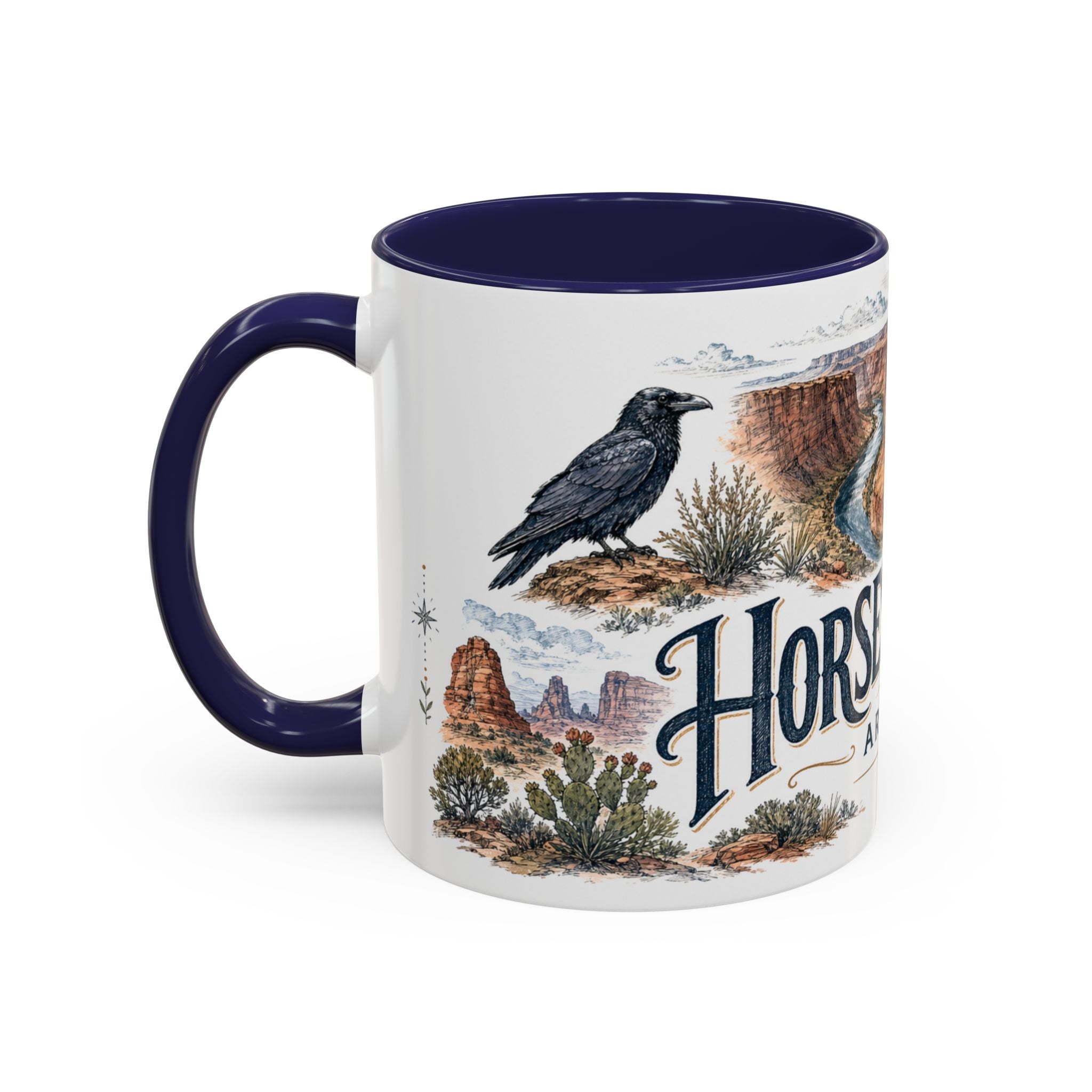 Horseshoe Bend Mug, Arizona Travel Souvenir, Bucket List Gift, Accent Ceramic Coffee Mug 11oz 15oz