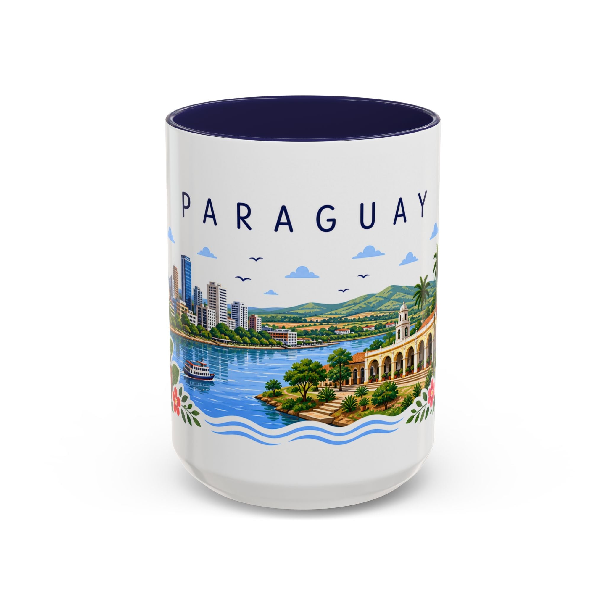 Paraguay Coffee Mug | Travel Souvenir Accent Mug | Place Gift Ceramic Cup 11oz 15oz