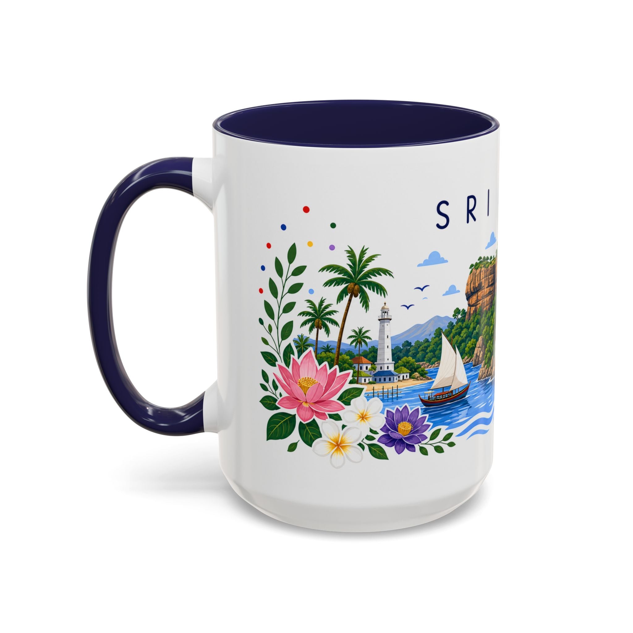 Sri Lanka Coffee Mug | Travel Souvenir Accent Mug | Place Gift Ceramic Cup 11oz 15oz