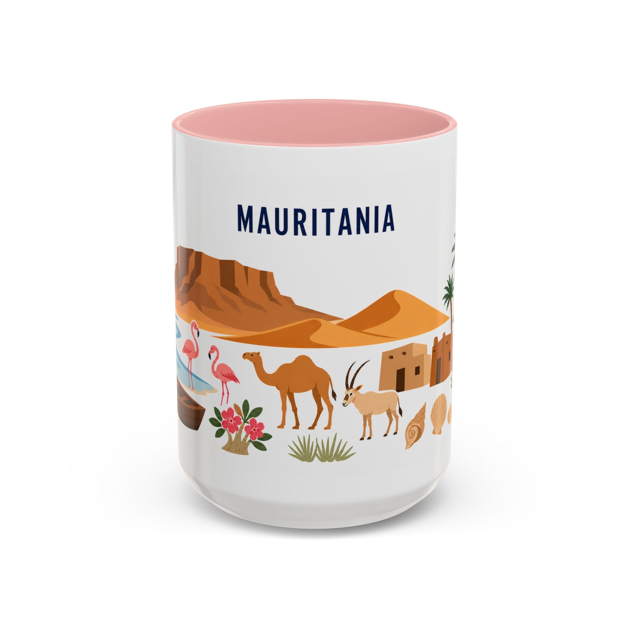 Mauritania Coffee Mug | Travel Souvenir Accent Mug | Country Gift Ceramic Cup 11oz 15oz