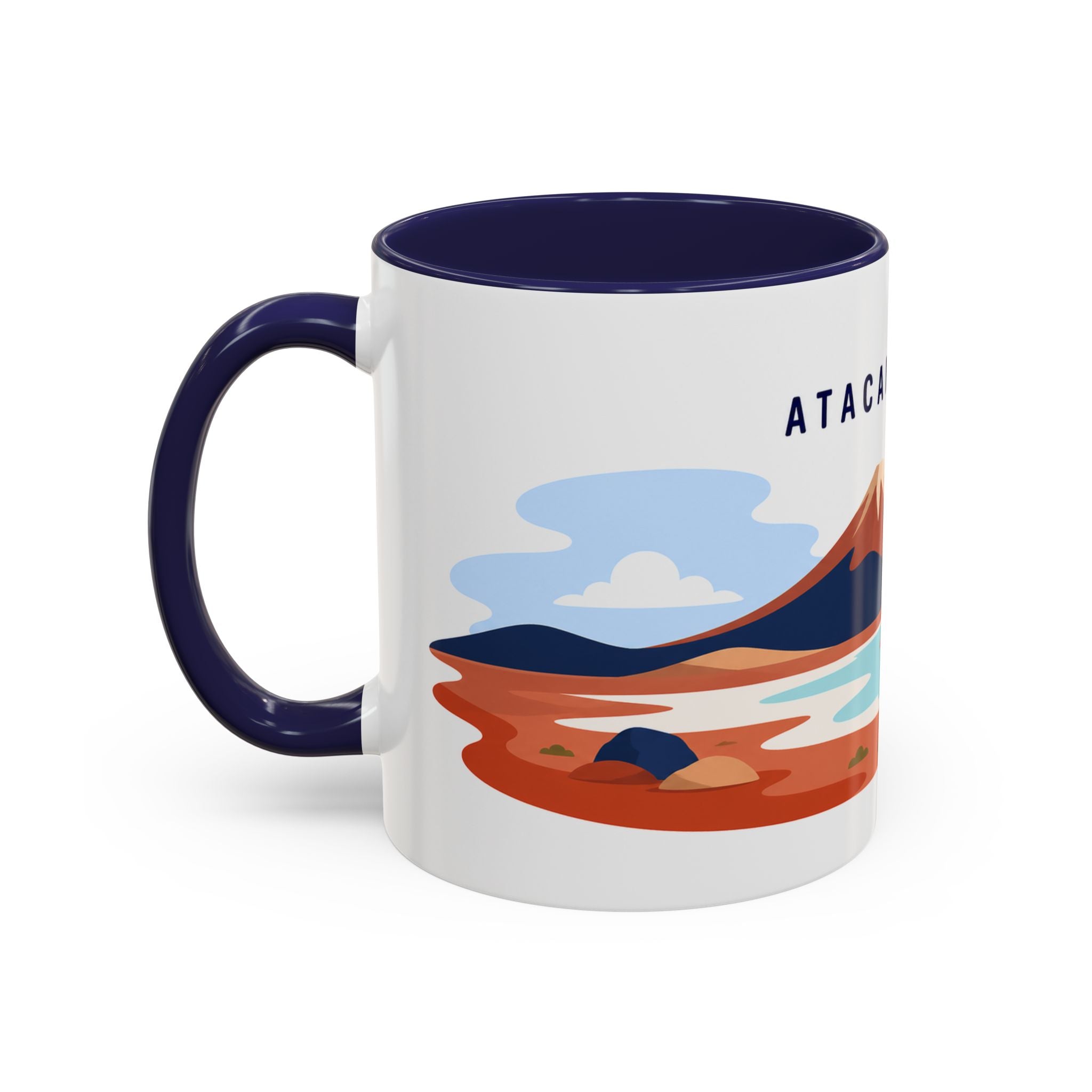 Atacama Desert Coffee Mug | Travel Destination Souvenir Gift | Accent Color Ceramic 11oz 15oz