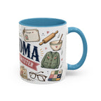 Grandma Makes Life Sweeter Coffee Mug | Gift From Grandkids | Accent Color Ceramic 11oz 15oz