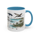 Virgin Islands National Park Coffee Mug | Caribbean Beach Snorkeling Reef Gift | Accent Color Ceramic 11oz 15oz