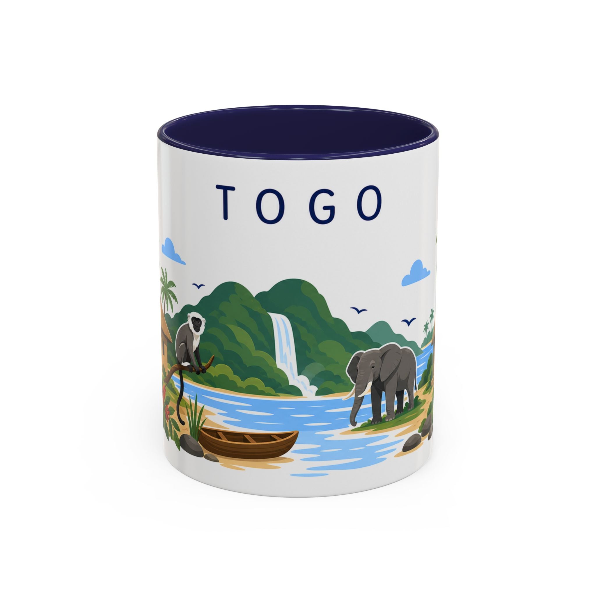Togo Coffee Mug | Travel Souvenir Accent Mug | Country Gift Ceramic Cup 11oz 15oz
