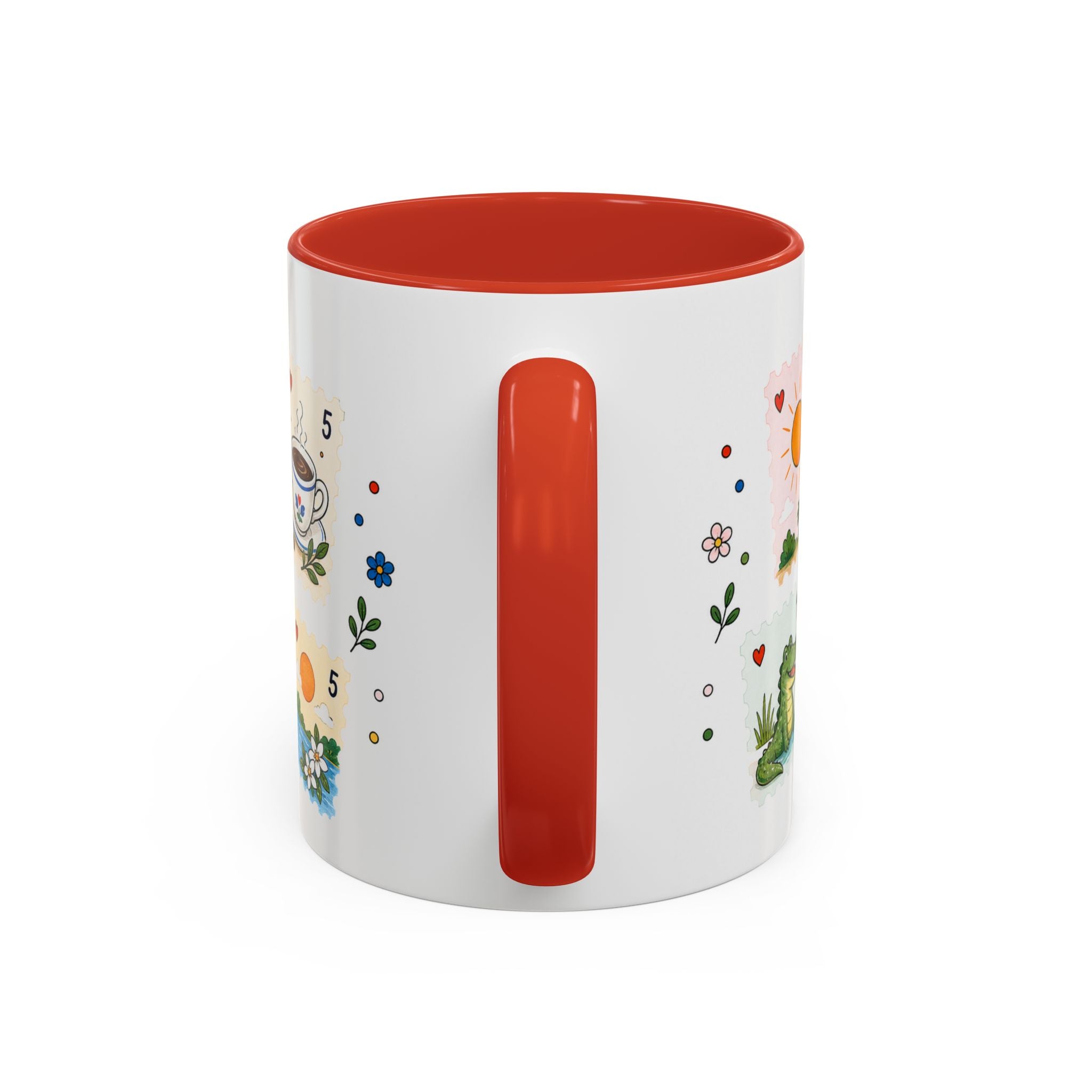 Orlando Coffee Mug | Postage Stamp Collage Mug | Travel Souvenir Accent Cup 11oz 15oz
