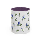Texas Bluebonnet Mug, State Flower Floral Coffee Cup, 11oz Botanical Gift