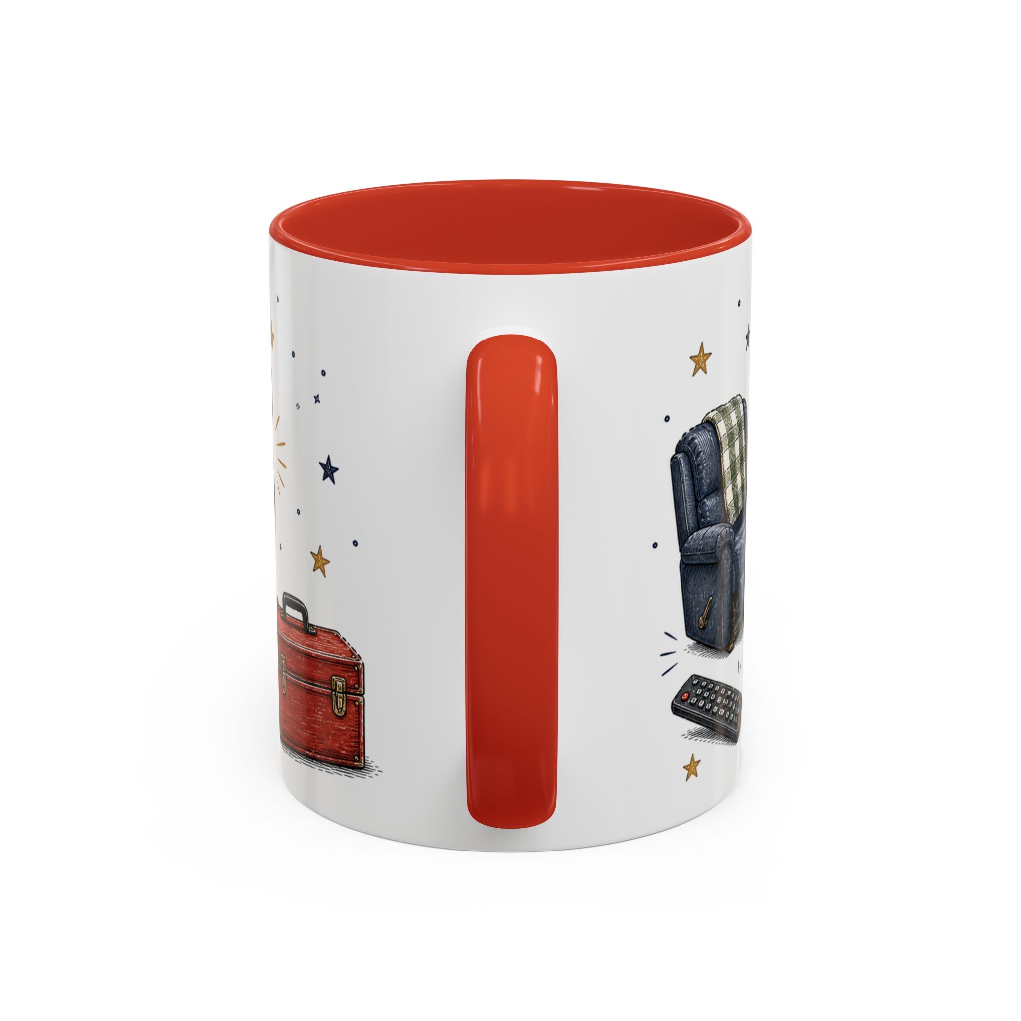 Grandpa's Jokes Are Legendary Coffee Mug | Funny Gift From Grandkids | Accent Ceramic 11oz 15oz