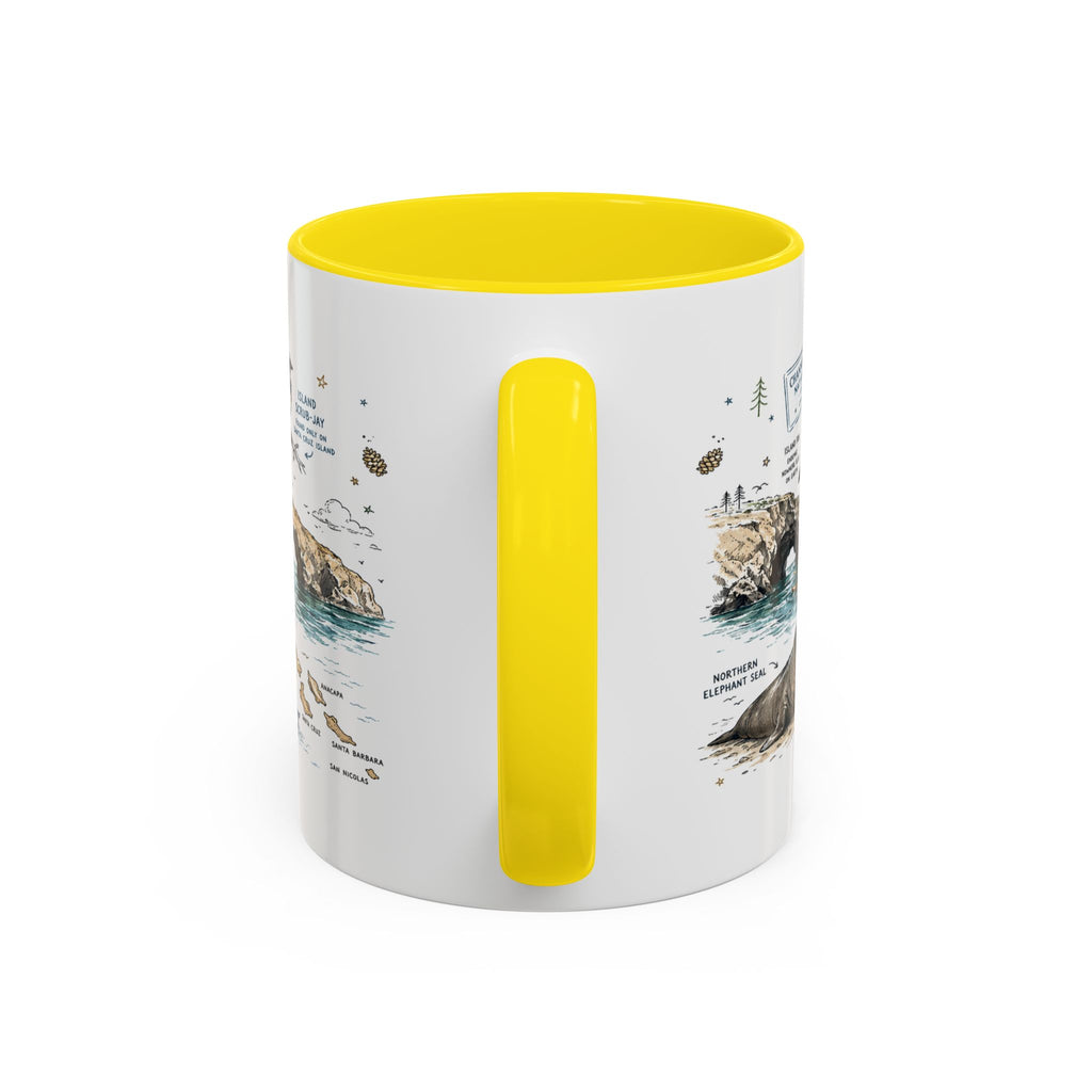 Channel Islands National Park Coffee Mug | California Island Wildlife Marine Gift | Accent Color Ceramic 11oz 15oz