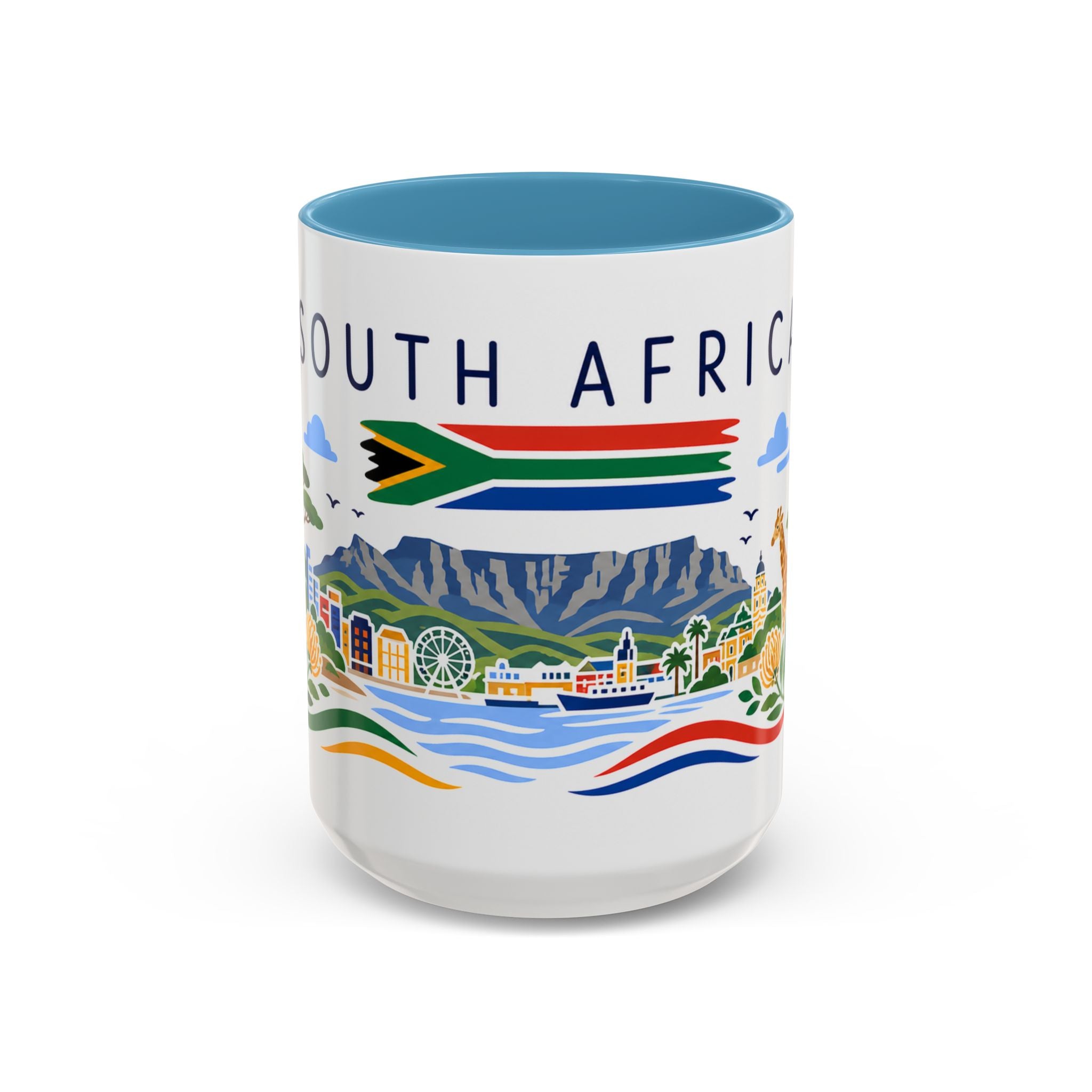 South Africa Coffee Mug | Travel Souvenir Accent Mug | Country Gift Ceramic Cup 11oz 15oz