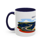 Great Ocean Road Coffee Mug | Travel Destination Souvenir Gift | Accent Color Ceramic 11oz 15oz