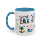 Tunis Coffee Mug | Postage Stamp Collage Mug | Travel Souvenir Accent Cup 11oz 15oz