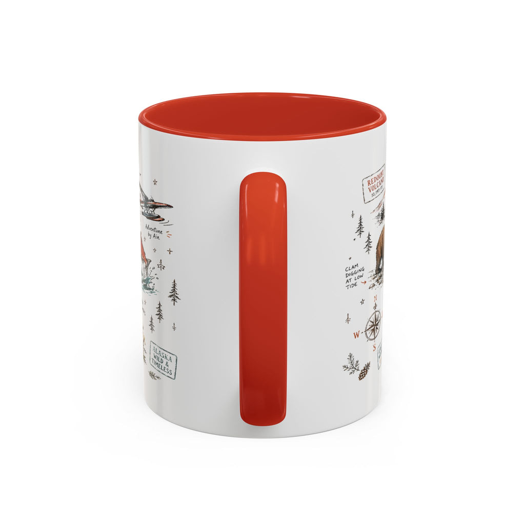 Lake Clark National Park Coffee Mug | Alaska Fly-in Wilderness Adventure Gift | Accent Color Ceramic 11oz 15oz