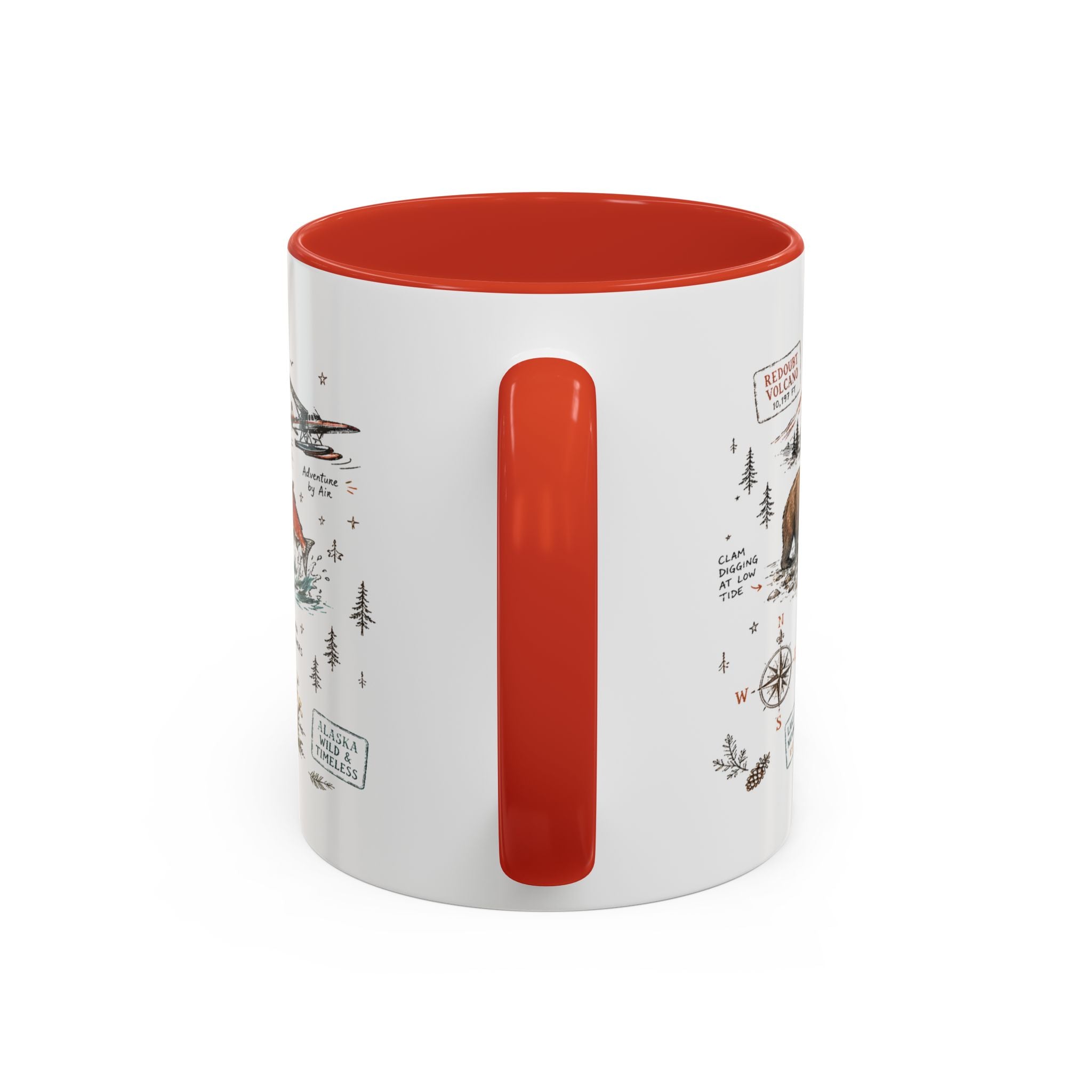 Lake Clark National Park Coffee Mug | Alaska Fly-in Wilderness Adventure Gift | Accent Color Ceramic 11oz 15oz