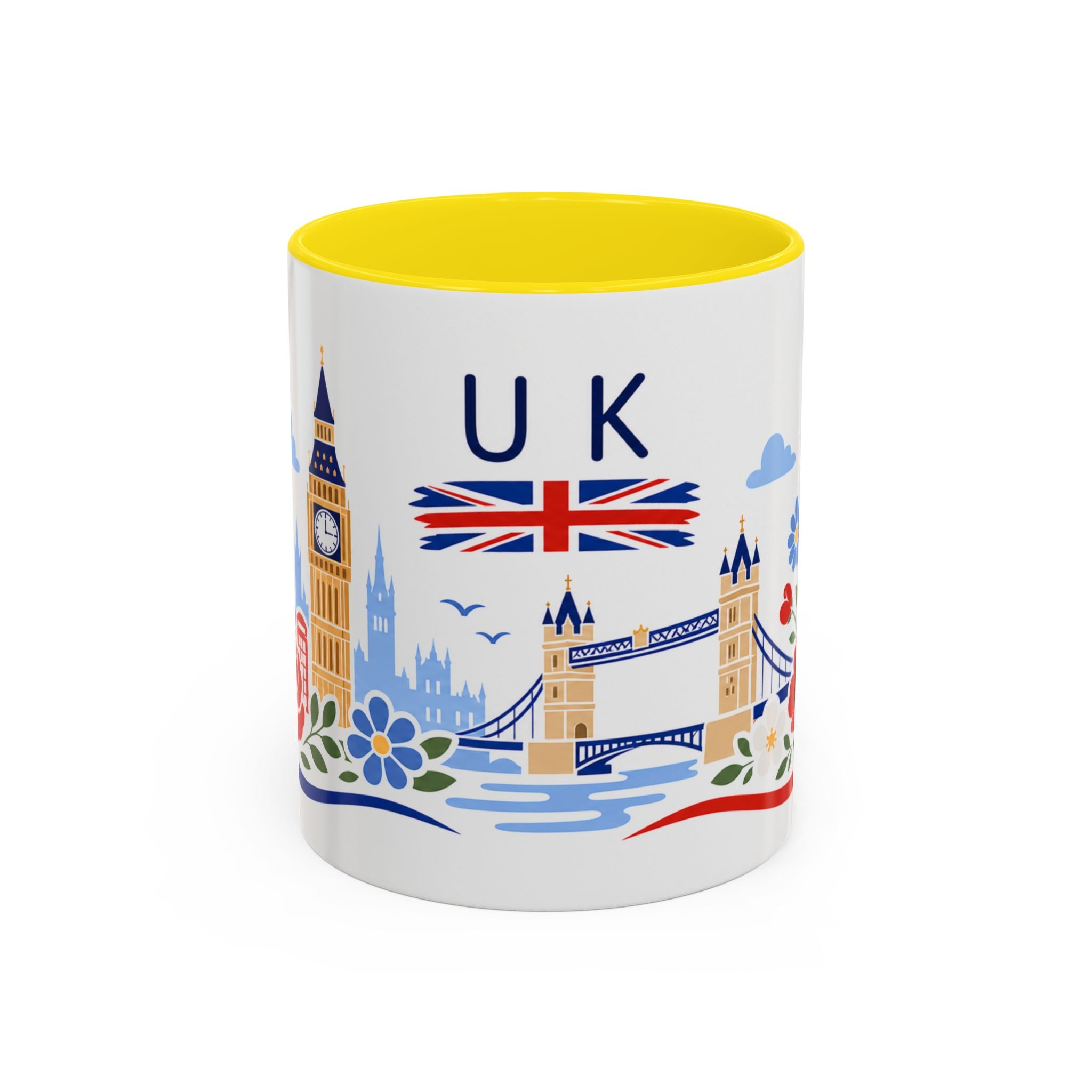 United Kingdom Coffee Mug | Travel Souvenir Accent Mug | Country Gift Ceramic Cup 11oz 15oz