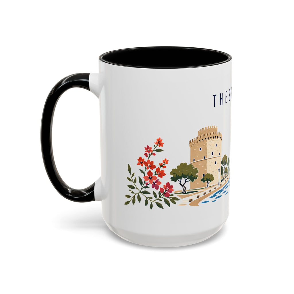 Thessaloniki Coffee Mug | Greece Travel Souvenir | Porcelain Decal City Gift | 11oz 15oz Accent Mug