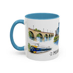 Minneapolis Illustrated Travel Mug | City Souvenir Accent Coffee Mug | 11oz 15oz Ceramic Cup