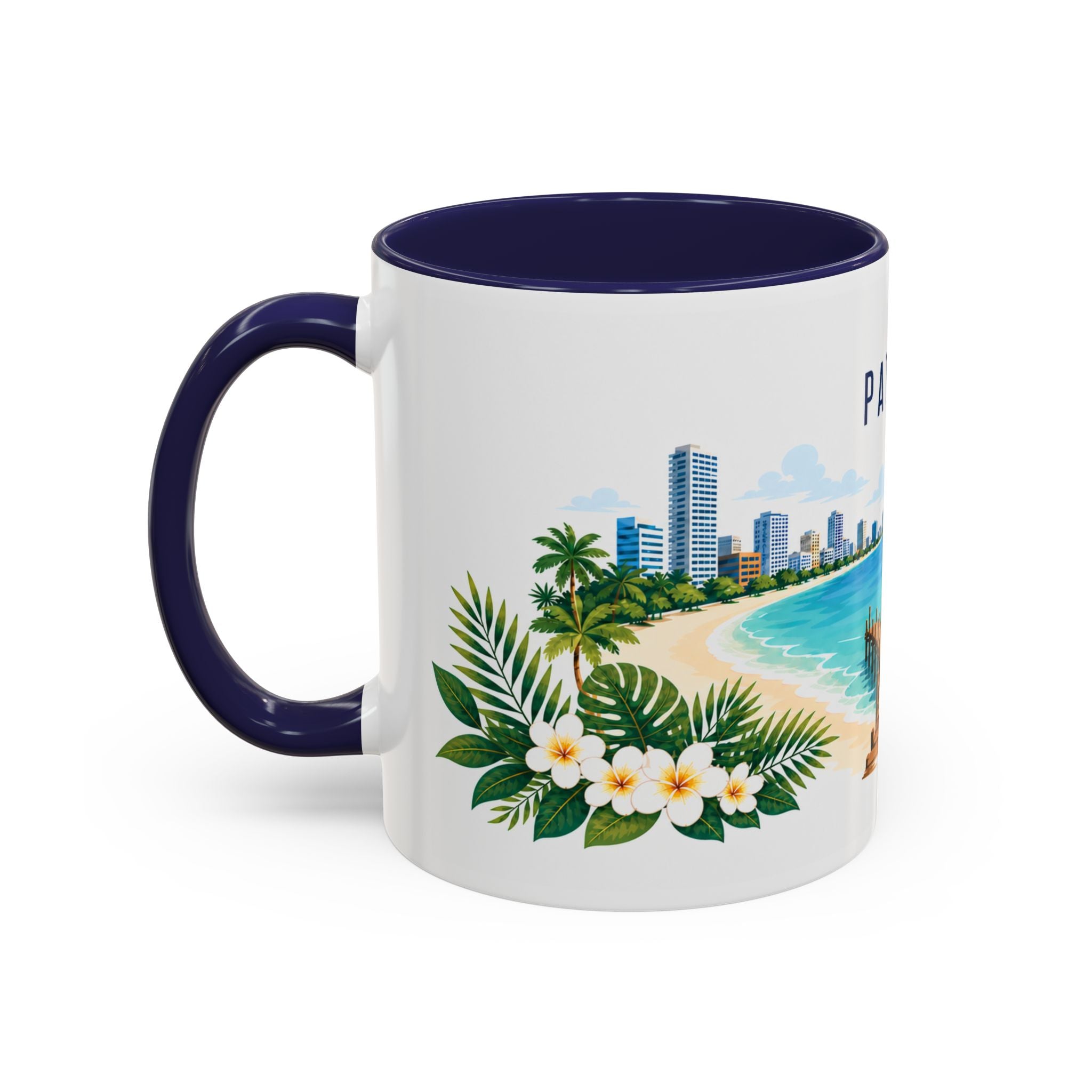 Pattaya Coffee Mug | Thailand Travel Souvenir | Porcelain Decal City Gift | 11oz 15oz Accent Mug