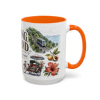 Penang Island Coffee Mug | Malaysia Travel Souvenir | Vintage Illustrated City Gift | 11 oz 15 oz Accent Mug