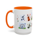 Vienna Coffee Mug | Postage Stamp Collage Mug | Travel Souvenir Accent Cup 11oz 15oz
