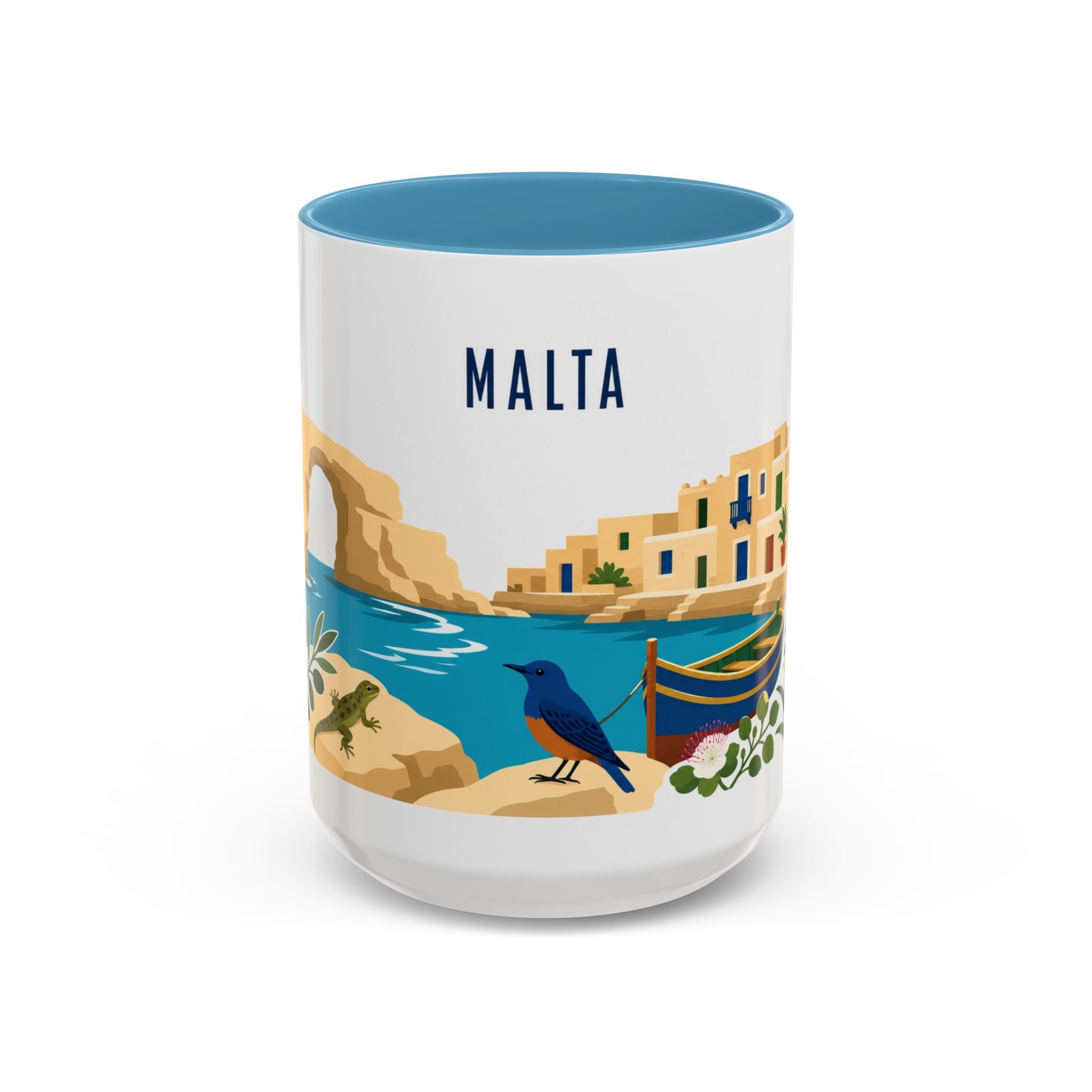 Malta Coffee Mug | Travel Souvenir Accent Mug | Country Gift Ceramic Cup 11oz 15oz