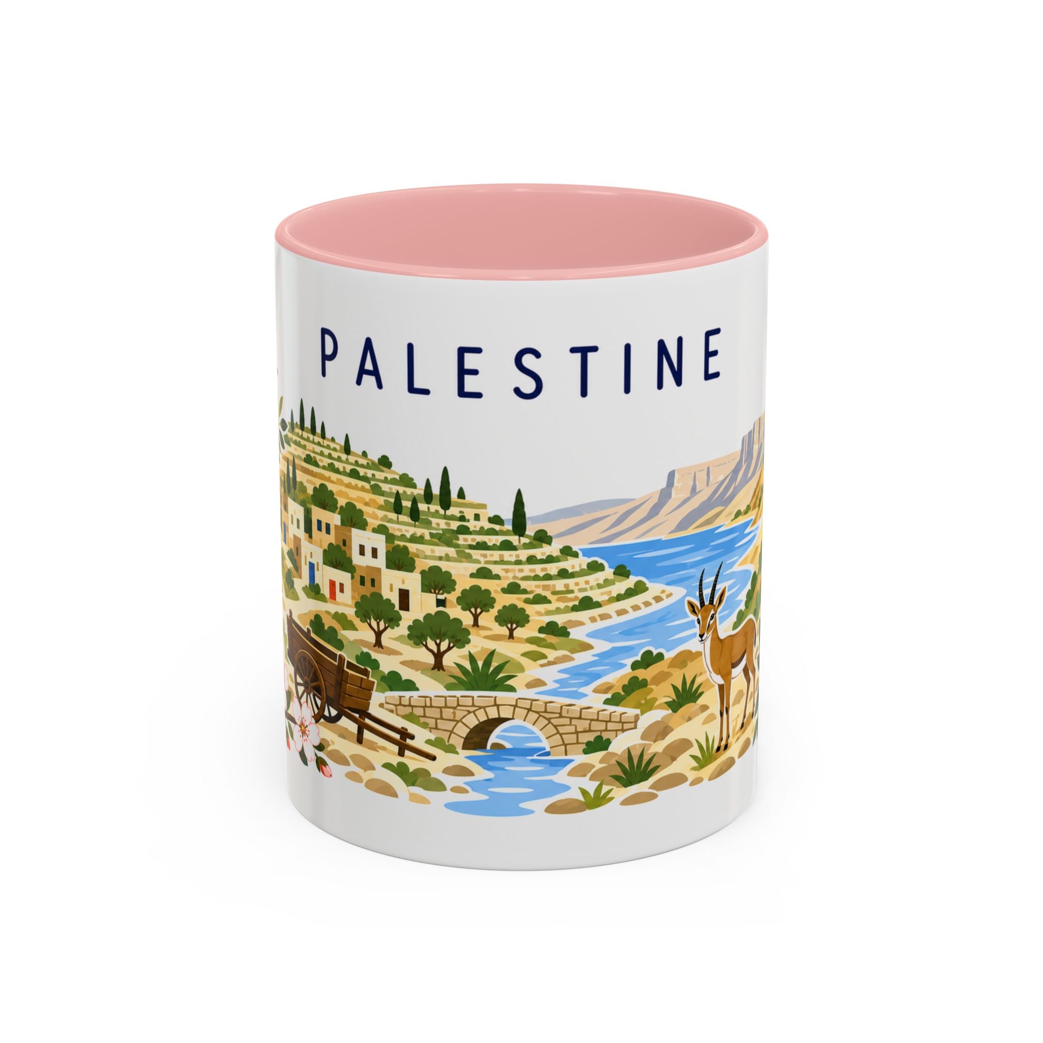 Palestine Coffee Mug | Travel Souvenir Accent Mug | Country Gift Ceramic Cup 11oz 15oz