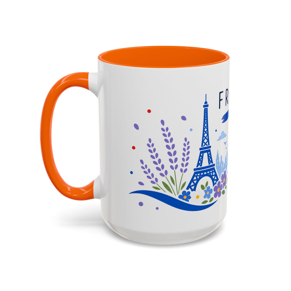 France Coffee Mug | Travel Souvenir Accent Mug | Country Gift Ceramic Cup 11oz 15oz