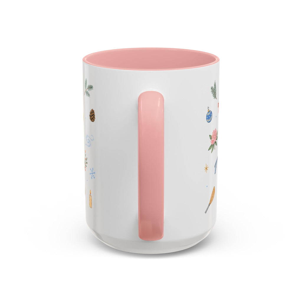 New River Gorge National Park Christmas Mug | Watercolor Travel Souvenir | Holiday Gift | Accent Ceramic Coffee Cup 11oz 15oz