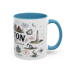 Houston Coffee Mug | Texas Souvenir City Gift | Accent Color Ceramic 11oz 15oz