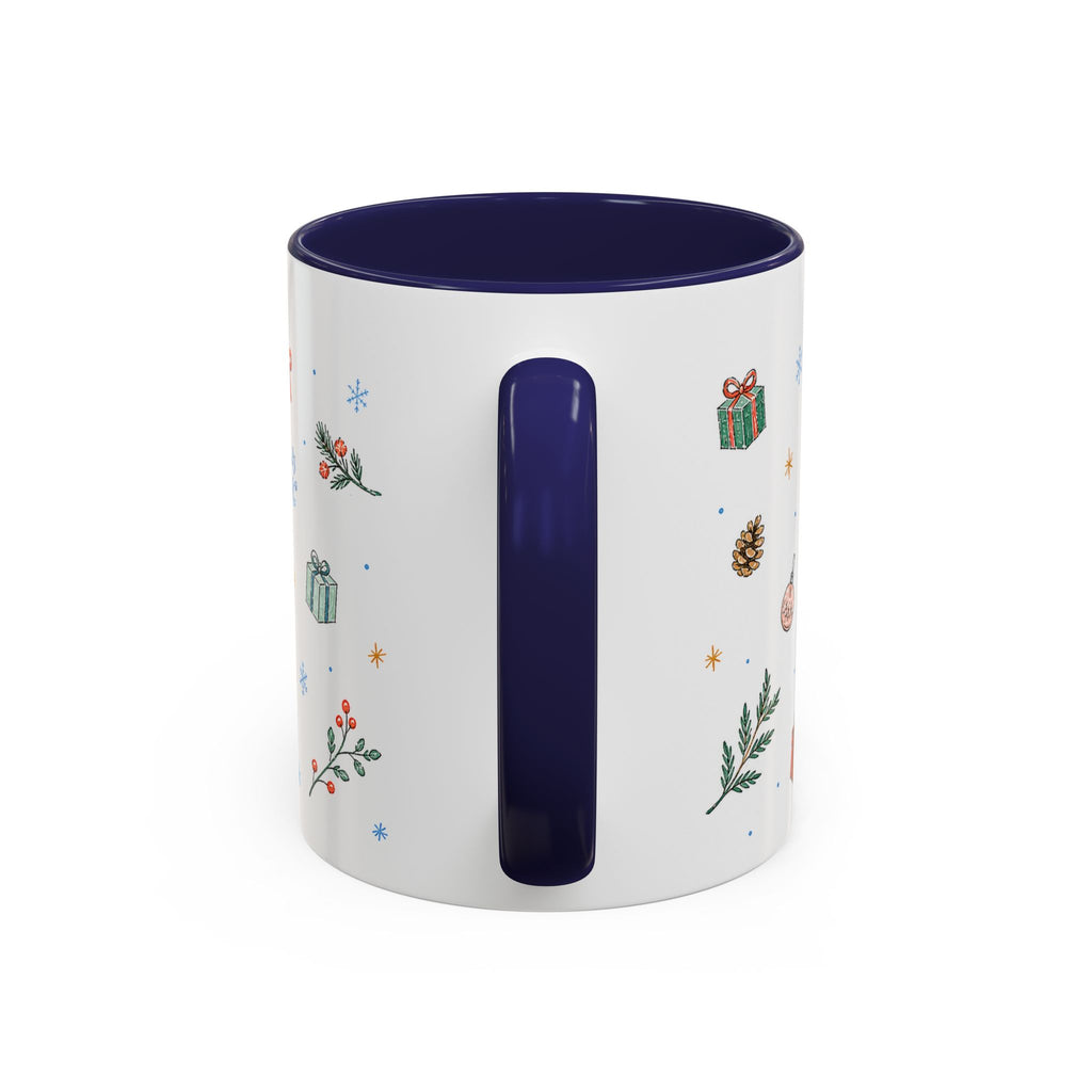 Rocky Mountain National Park Christmas Mug | Watercolor Travel Souvenir | Holiday Gift | Accent Ceramic Coffee Cup 11oz 15oz