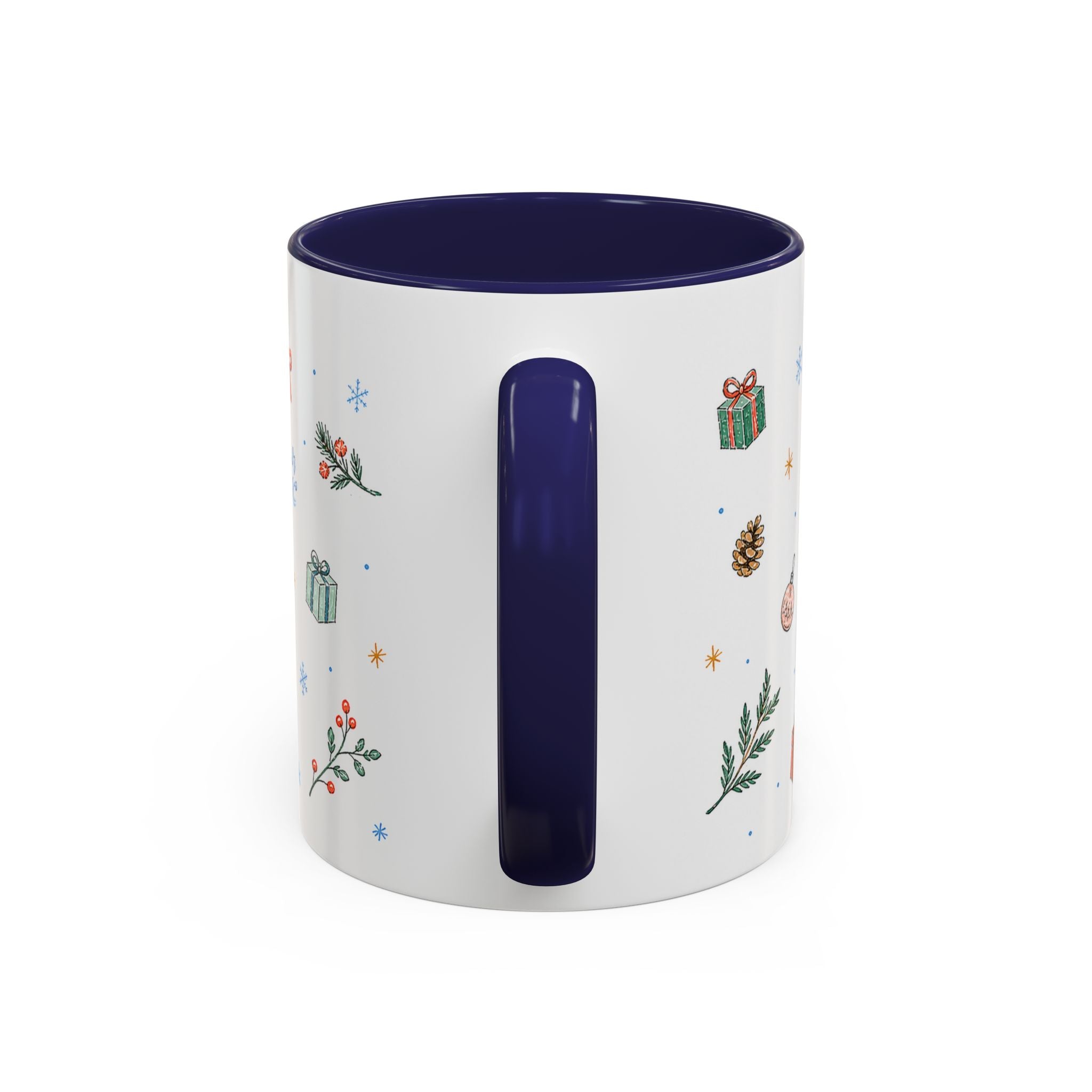 Rocky Mountain National Park Christmas Mug | Watercolor Travel Souvenir | Holiday Gift | Accent Ceramic Coffee Cup 11oz 15oz