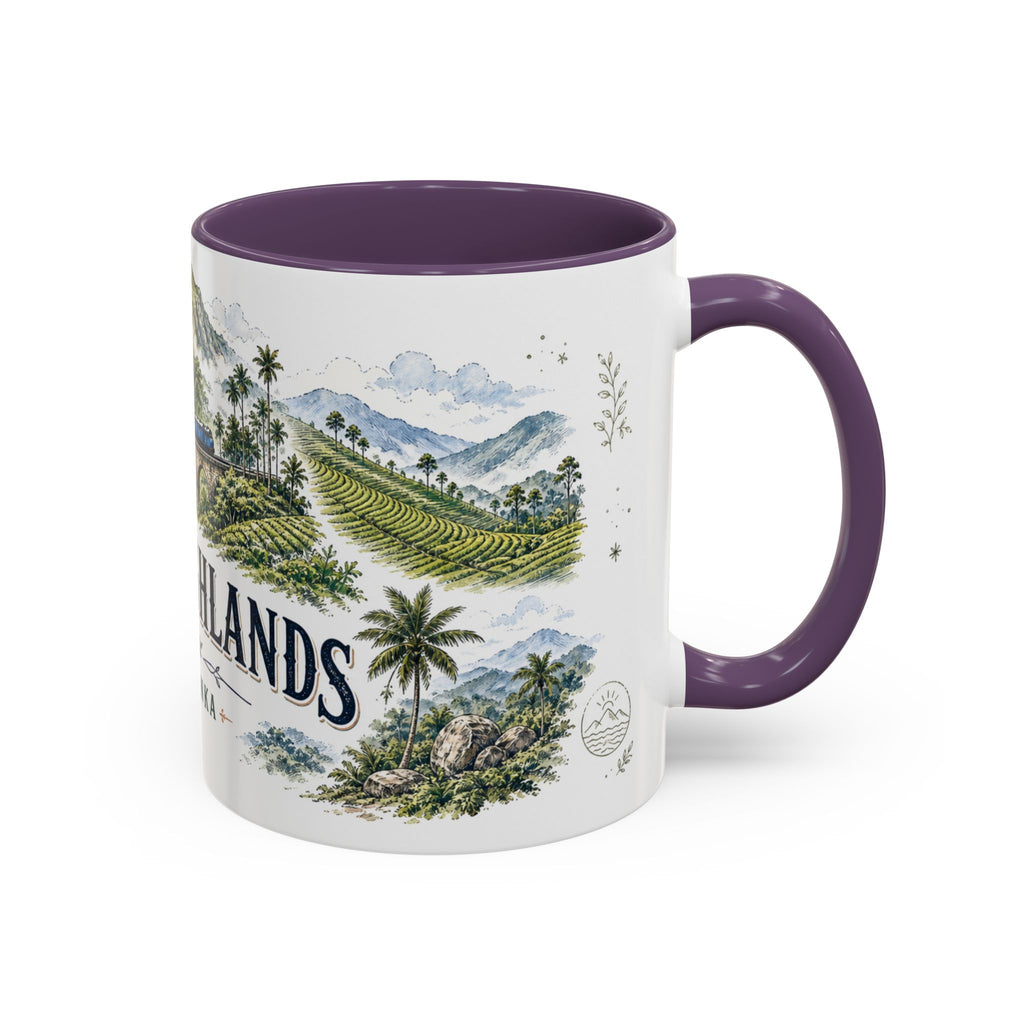Ella Highlands Mug, Sri Lanka Travel Souvenir, Bucket List Gift, Accent Ceramic Coffee Mug 11oz 15oz