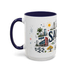 Sao Paulo Coffee Mug | Brazil Souvenir Travel Gift | Accent Color Ceramic 11oz 15oz