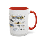 Great Sand Dunes National Park Coffee Mug | Colorado Desert Mountain Dunes Gift | Accent Color Ceramic 11oz 15oz
