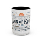 Rann of Kutch Mug, India Travel Souvenir, Bucket List Gift, Accent Ceramic Coffee Mug 11oz 15oz