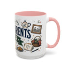 Best Grandparents Ever Coffee Mug | Gift From Grandkids | Accent Color Ceramic 11oz 15oz