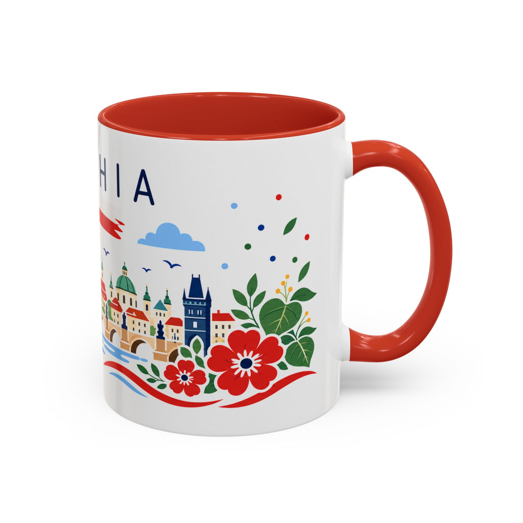 Czechia Coffee Mug | Travel Souvenir Accent Mug | Country Gift Ceramic Cup 11oz 15oz