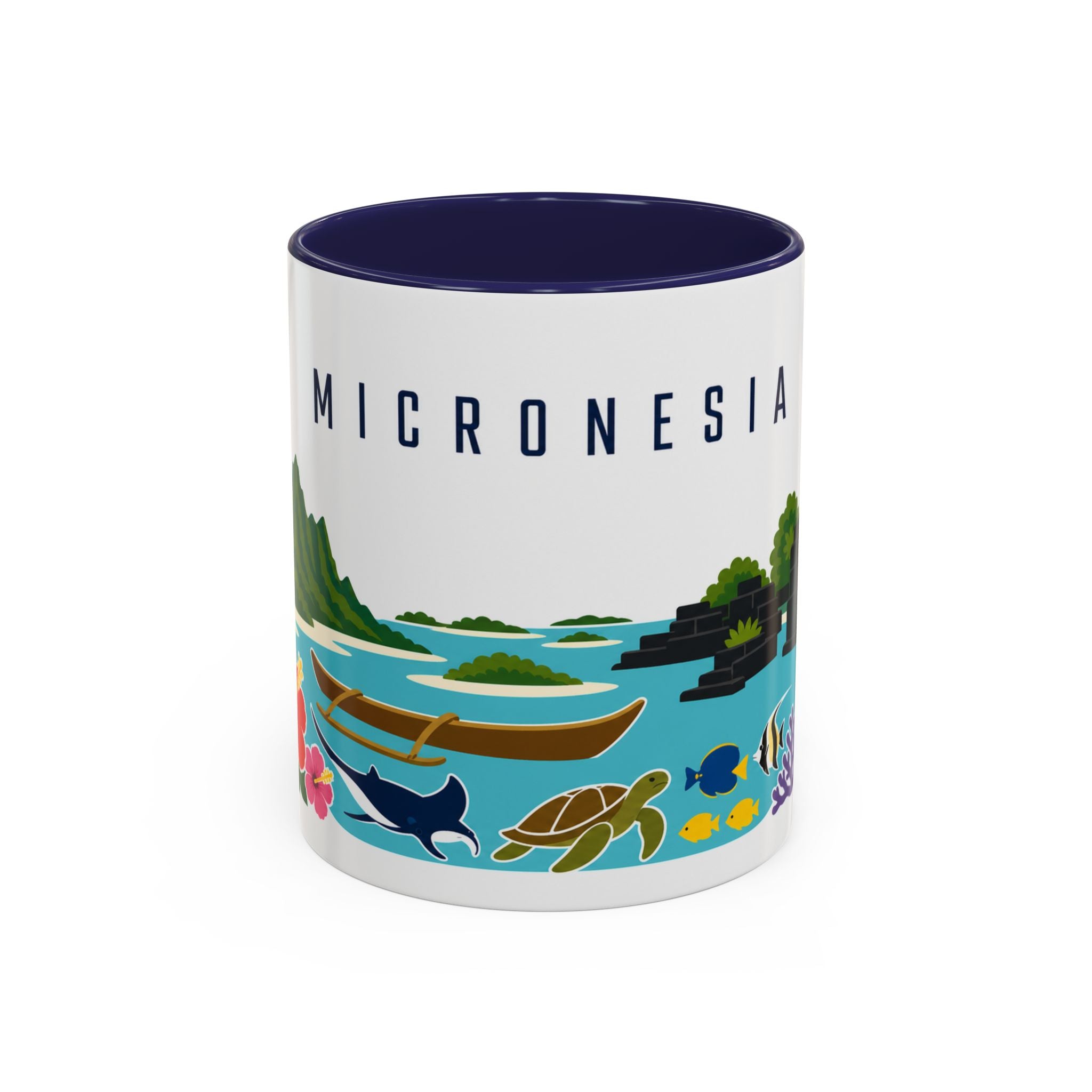Micronesia Coffee Mug | Travel Souvenir Accent Mug | Country Gift Ceramic Cup 11oz 15oz