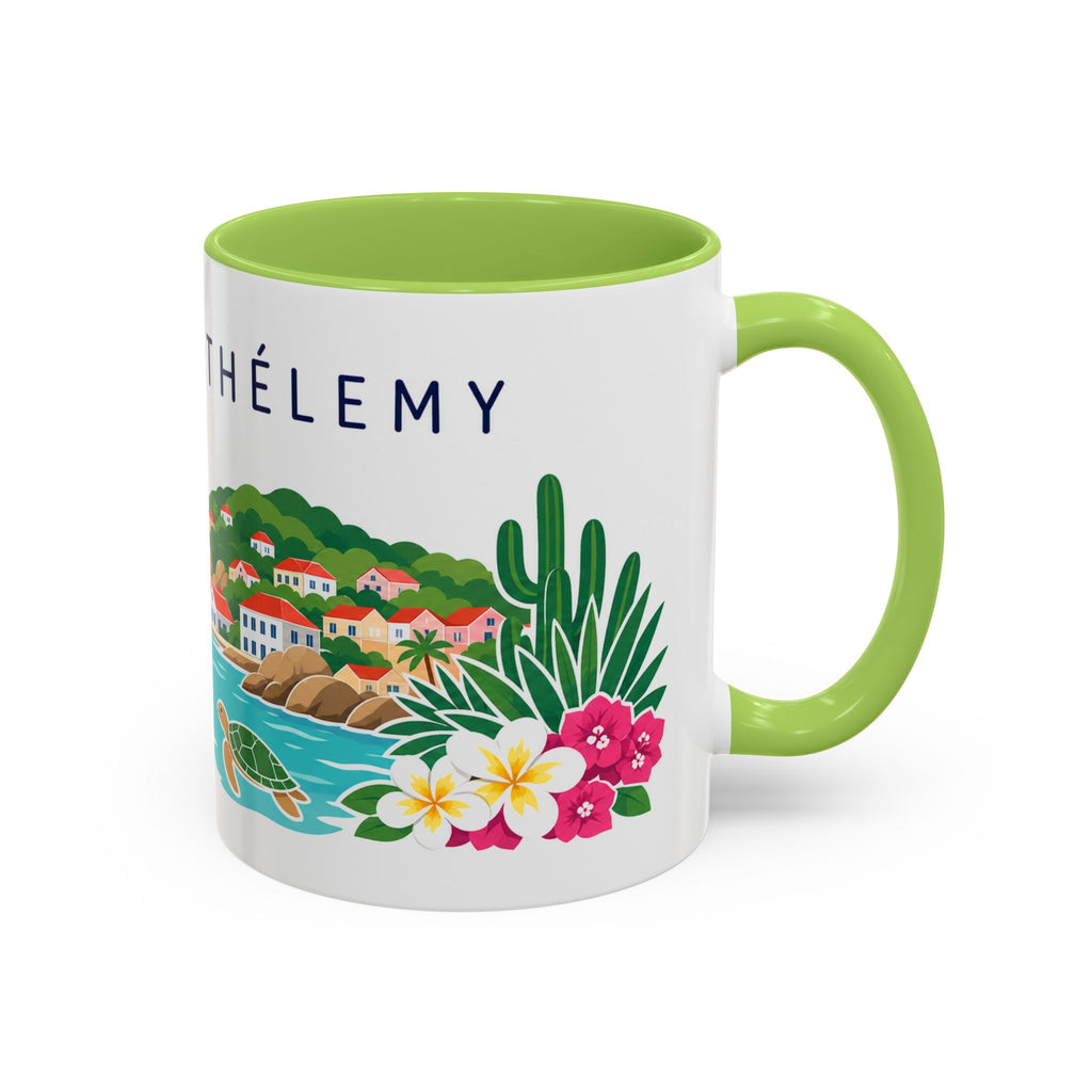Saint Barthélemy Coffee Mug | Travel Souvenir Accent Mug | Country Gift Ceramic Cup 11oz 15oz